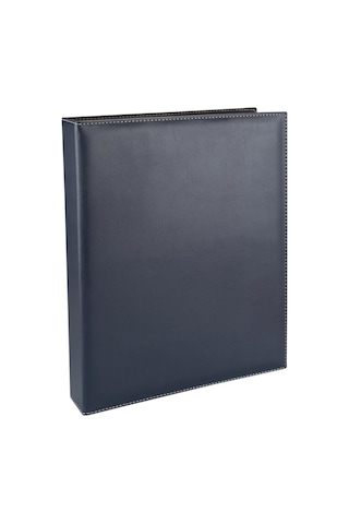 Suni Deri Mekanizmalı 10 Gözlü 500 Kart Kapasiteli İndeksli Kartv Siyah