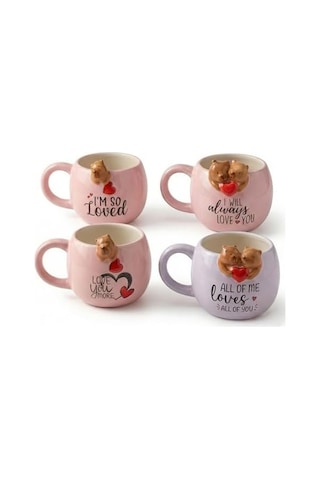 3d Sarkan Capybara Figürlü Porselen Kupa - 420 Ml Büyük Boy Kaliteli Porselen Bardak - 4 Farklı Modelden Biri Sürpriz/asorti - Sevimli Hayvanlı Hediyelik Mug 6998