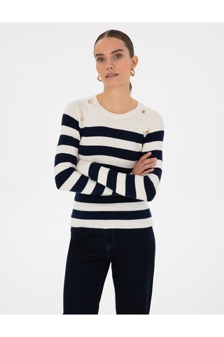 Pierre Cardin Kadın Ekru Kazak /triko 50316300-vr019 Ekru