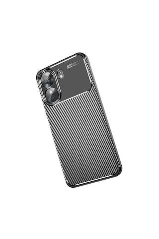 Xiaomi Poco X7 Pro Kılıf Kamera Korumalı Karbon Desenli Silikon