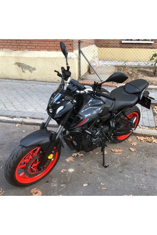 Youtek Yamaha Mt-07 2021 Abs Rüzgar Engelleyici - Siyah, 215x186mm, 135g, Motosiklet Modifikasyon Aksesuarı