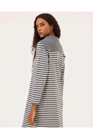 Scl Uzun Kollu Midi Boy Triko Kadın Elbise 10002421711008 Gri