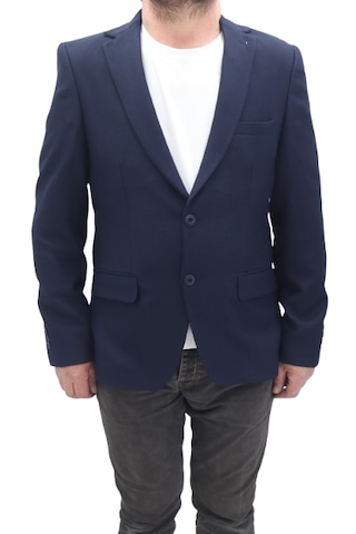 Twenhil Dmctekstil Erkek Ckt-200 Düz Klasik Kesim Normal Kalıp Çift Düğme Blazer Ceket Lacivert