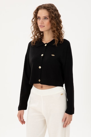 U.s. Polo Assn. Kadın Siyah Hırka Triko 50297152-vr046 Siyah