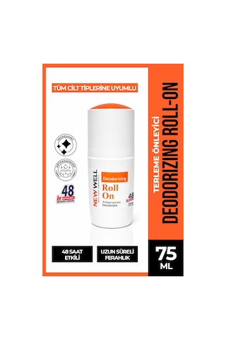 Deodorizing Roll On Terleme Önleyici Koltuk Altı Roll On Turuncu 75 Ml