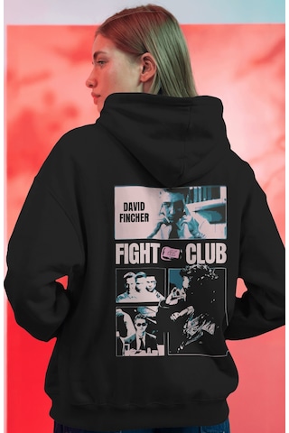 Sevbano Film Fight Club Tyler Durden Sırt Baskılı Unisex Oversize Premium Siyah
