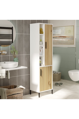 Robin Home Bianca Çok Amaçlı Dolap Banyo Dolabı Keçe-Beyaz (531063153) Beyaz