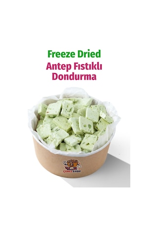 Freeze Dried Antep Fıstıklı Dondurma Kurutulmuş Çıtır Dondurma Küpleri, Fıstıklı Atıştırmalık, Astronot Dondurma 200 G