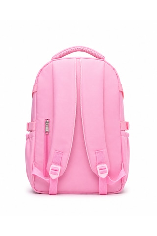 Quovo Kawaii Bag Club Kore Tarzı Full Aksesuarlı Ortopedik Günlük Yeni Okul Sırt Çantası Pembe