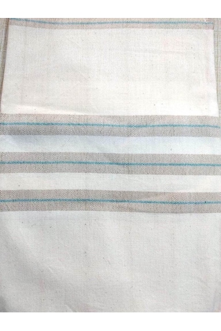 Mandaş Pamuklu El Dokuma Peştemal (80X200) - Krem Vizon