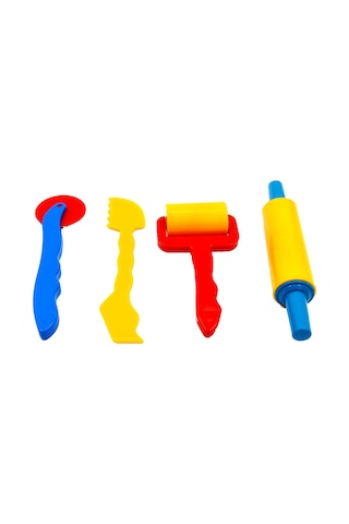 Bubu 4 Parça Büyük Merdaneli Oyun Hamuru Kalıbı HK0012