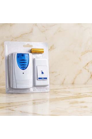 Kablosuz Kapı Zili Seti Pilli Ev Tipi Doorbell Çoklu Melodi S