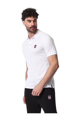 Beşiktaş Lisanslı Beyaz Polo T-shirt Uv Kutu