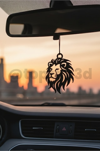 Aslan No2 Dikiz Ayna Süsü - Araba Süsü - Oto Aksesuar - Çift Taraflı