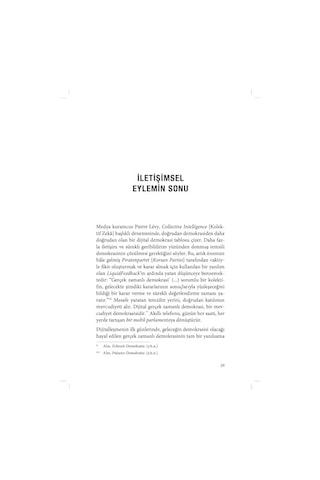 Enfokrasi: Dijitalleşme Ve Demokrasinin Krizi