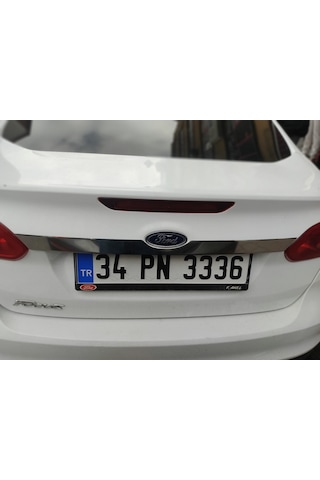Ford Focus 3 Sedan 2012 2017 Bagaj Çıtası Paslanmaz Çelik Krom