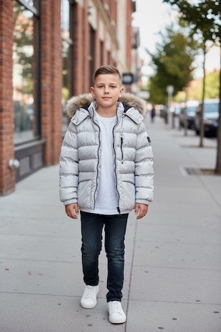 Benitto Kids Erkek Çocuk Şişme Mont 51334 Gri