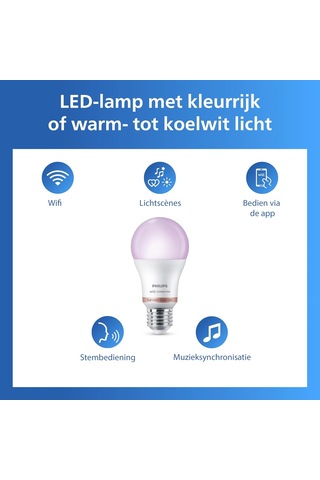 Lexroo Smart Lighting Led Ampul A60 E27 100w Eşdeğer Rgb 2'li Paket Standart