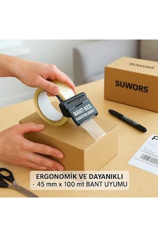 Masaüstü Bant Kesme Aparatı Kaymaz Bant Dispenseri, Ofis, Ev Ve Okul Kullanımı İçin Pratik Bantlık, Şeffaf Bant Kesici Diğer