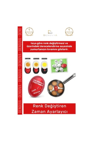 Pişirmezamanlayıcı Renk Ğiştiren Isıya Duyarlı Pratik Rafadan Kayısı Yumurta Pişirme Zamanlayıcı - Çok Renkli
