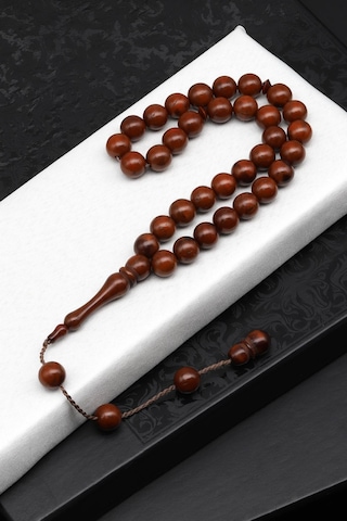 Alibaba Doğaltaş İznik Kuka Ağacı Tesbih 8 Mm Küre Kesim