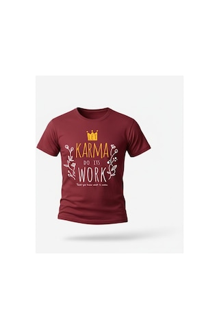 Urbantrendstore Unisex Tatil Ve Basic Oversize Fit Rahat Geniş Salaş T-shirt Günlük Tişört Bordo