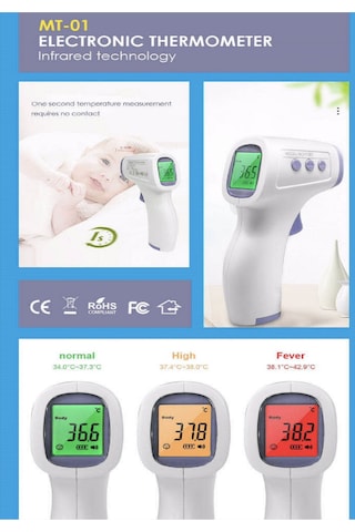 ASG MT-01 Temassız Vücut ve Alından Termometre Ateş Ölçer