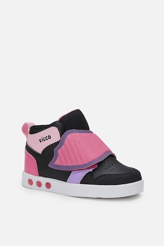 Vicco Ufo Işıklı Kız Bebek Siyah/fuşya Bot Siyah - Fuşya
