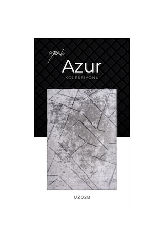 Pierre Cardin Azur Uz02b Gri Antrasit Pamuk Akrilik Yumuşak Dokulu Modern Kilim Halı Vizon