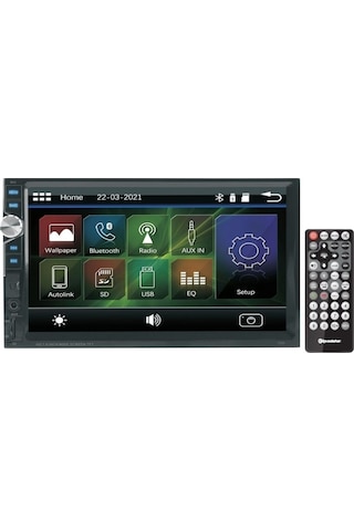 Roadstar RD7200 7 Bluetooth lu Double Din Teyp