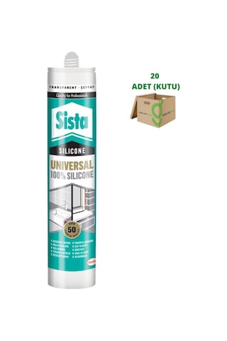 Sista Universal Silikon Şeffaf/Beyaz/Gri/Siyah/Kahve 20 Adet