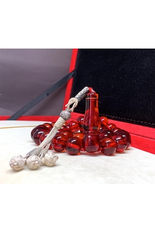 İri Boy Kırmızı Necef Katalin Tesbih