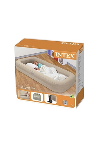 Vardem Intex 66810 Çocuk Seyahat Şişme Yatak Seti + Pompa