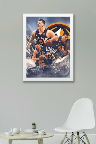 Nikola Jokic Çerçeveli Tablo - Denver Nuggets Nba Posteri Tablo