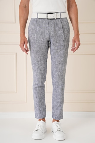 Efor Comfort Fit Beli Lastikli Pileli Keten Casual Lacivert Pantolon P 1145 Lacivert