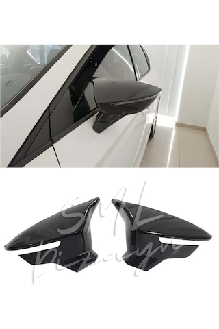 Seat Leon Mk3-3.5 Batman-Yarasa Ayna Kapağı Plastik PARLAK SİYAH