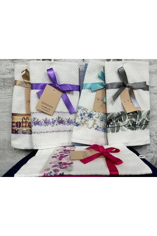 Nivemeshome 2 Li Gri-beyaz Asorti Model Mutfak Havlusu