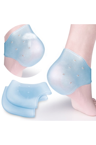Topuk Koruyucu Silikon Çorap Çatlak Önleyici, Rahat Yumuşak Ped