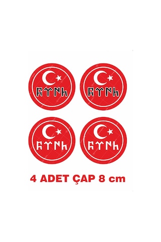 4 Adet Göktürkçe Türk Yazısı Ütü İle Yapışan Tekstil Kumaş Tişört Dtf Baskı 3447