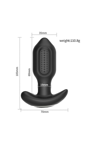 River World Siyah Renkte Titreşimli Ve Telefon Kontrollü A Nal Plug