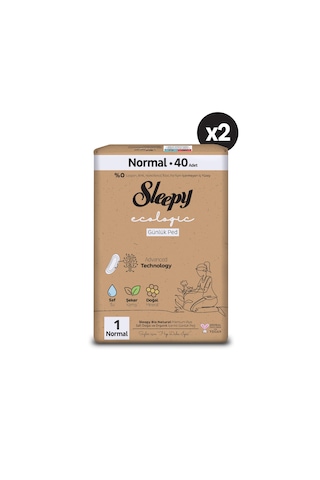 Sleepy Ecologic Premium Plus Günlük Ped Normal 80 Adet