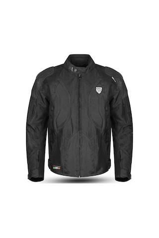 Prosev 195 Gp Knight Motosiklet Montu 4 Mevsim Hörgüçlü Maxdura 600-d Dayanıklı Kumaş Deri Motorcu Mont Black Çok Renkli