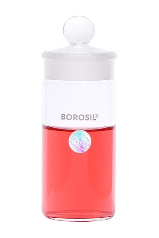 Borosil Cam Vezin Kabı + Tıpa