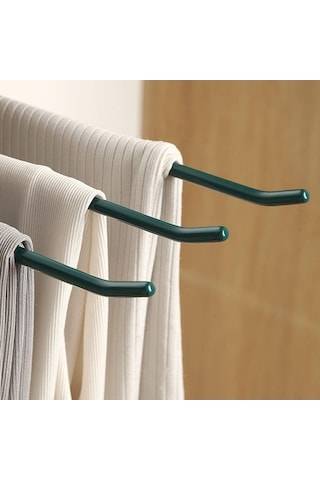 Novahub Bej Ev Depolama Ve Kurutma İçin Kaymaz Kaplamalı Pantolon Askısı Pantolon Askısı 10 Bej Bej