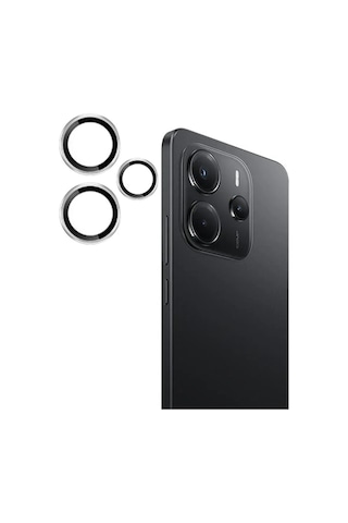 Mey İthalat Redmi Note 14 4g Pvd Metal Kamera Lens - Gümüş
