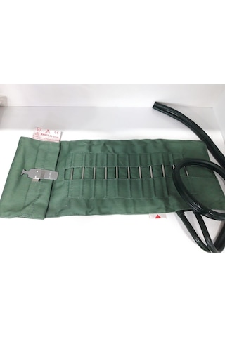 Erka Muadili Tansiyon Aleti Manşonu Kancalı Yeşil Çift Hortumlu