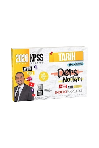 2026 Kpss Tarih Akademisi Video Ders Notları - Aydın Yüce İndeks Akademi Yayıncılık 2026 Kpss Tarih Akademisi Video Ders Notları - Aydın Yüce İndeks Akademi Yayıncılık