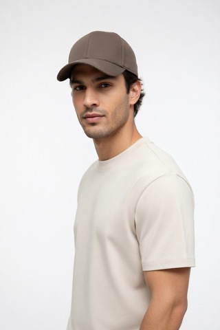 Mollycrush Büyük Kalıp Beyzbol Şapkası Kahverengi Unisex Xl 59-63 Cm Pamuk Gabardin Klasik Kahverengi