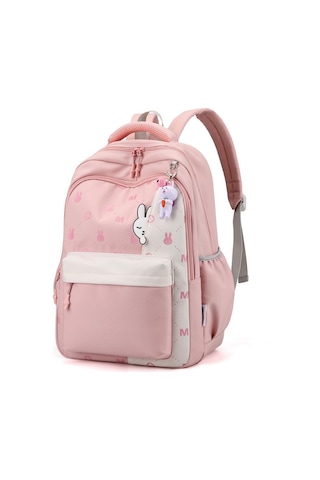 Gençler İçin Şık Ve Konforlu Okul Çantası, Ergonomik Sırt Askılı Gündelik Kullanıma Uygun Modeller Pembe