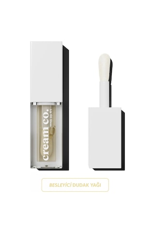 Cream Co. Lip Oil Gloss Parlatıcı Nemlendirici ve Besleyici Dudak Bakım Yağı Vanilla